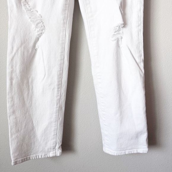 Joe's Jeans The Scout Mid Rise Tomboy Cropped White  Distressed Jeans - Picture 4 of 12